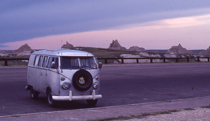 VW at the Badlands.